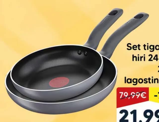 Set tiganesh hiri 24cm & 28cm lagostina 2/1