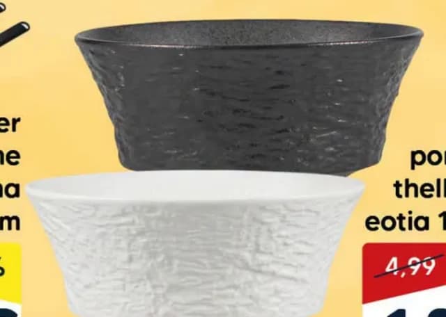 Pjate porcelani e thelle e zeze eotia 11x5.5cm
