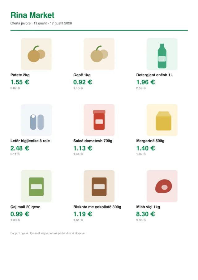 Oferta javore - Rina Market
