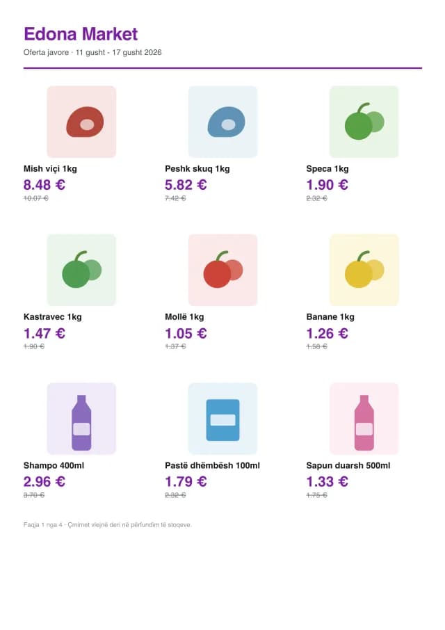 Oferta javore - Edona Market