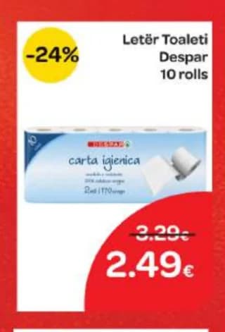 Letër Toaleti 10 rolls