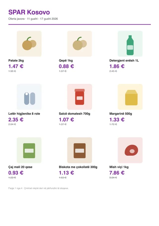 Oferta javore - SPAR Kosovo